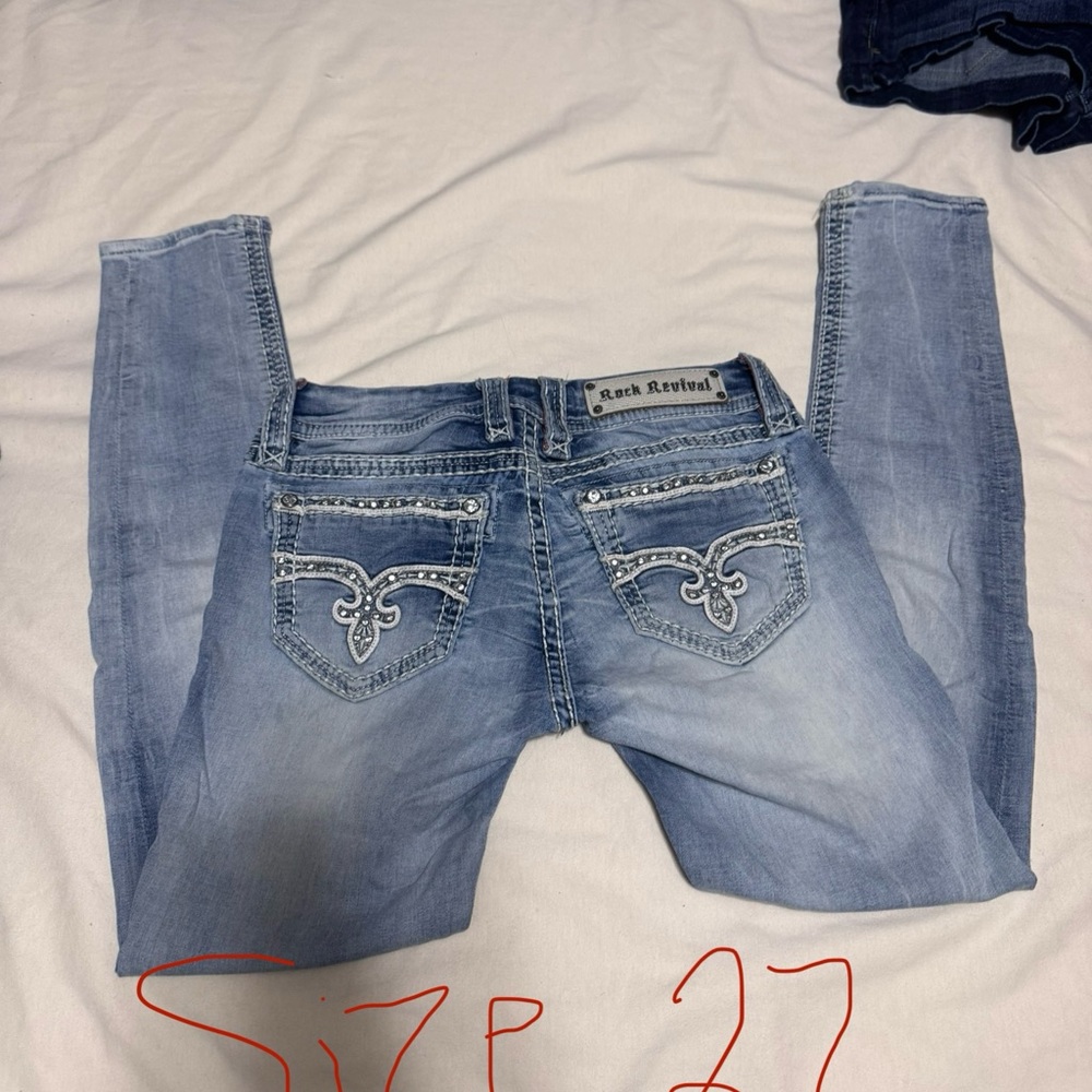 Rock Revival Women's Light Blue Skinny Jeans